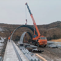 Строительство автодороги в Воронежской области