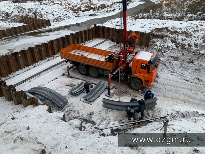 Строительство моста через реку Ёма Строительство моста через реку Ёма